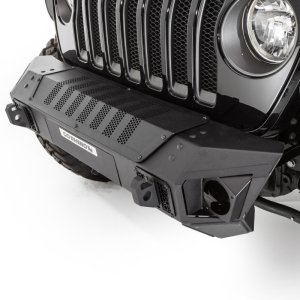 Jeep Wrangler Bumper - Front - Go Rhino - Trallenge, Stubby, Winch Ready - Black - `07-`20